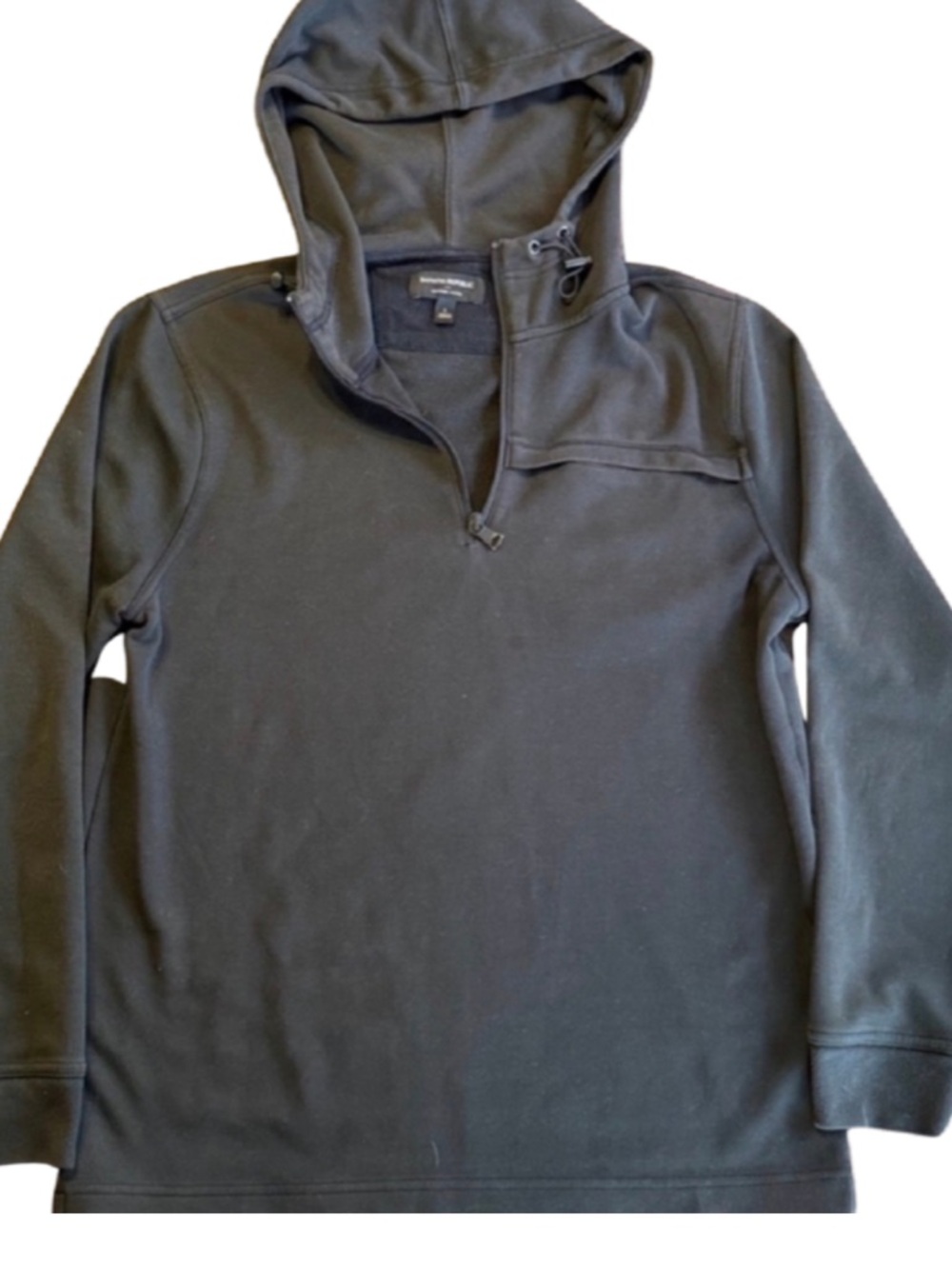 Banana Republic Full Zip Hoodie Mens Large Charcoal Gray Lightweight